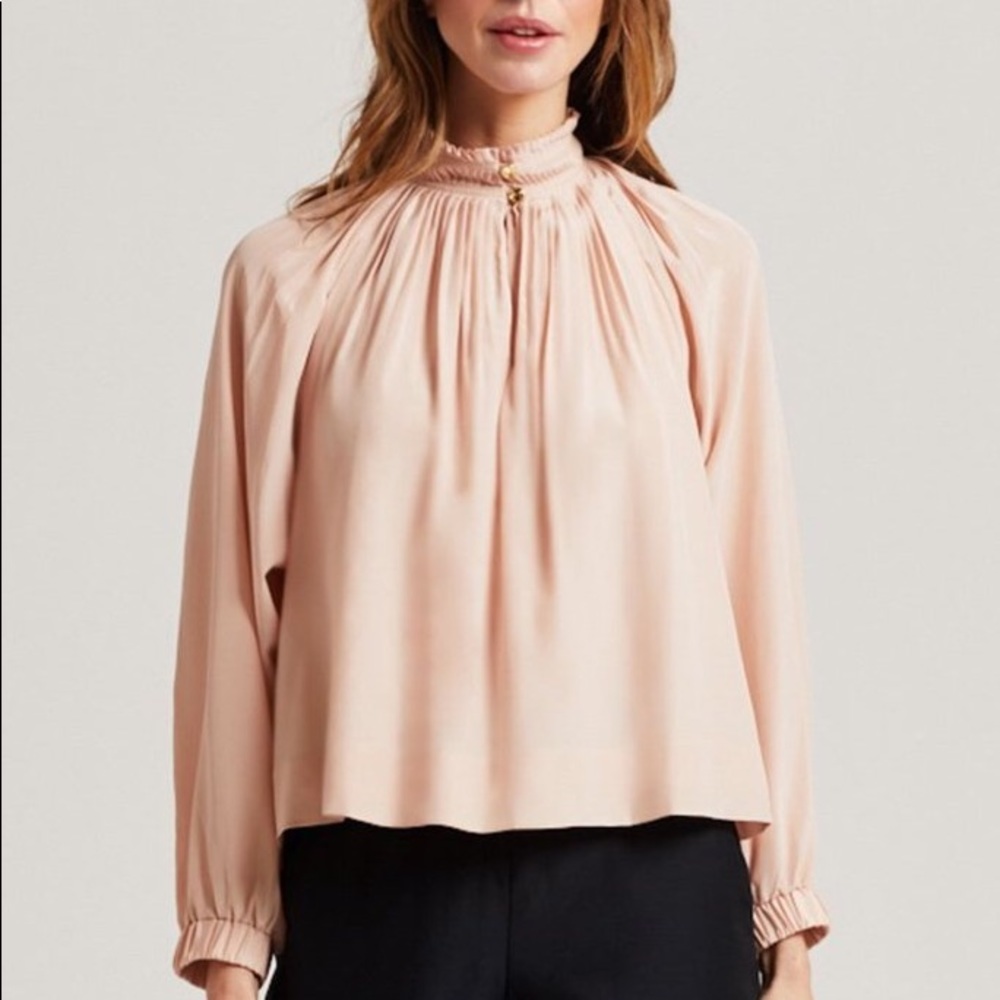 NWT Marie Oliver Arden shirt in pink.